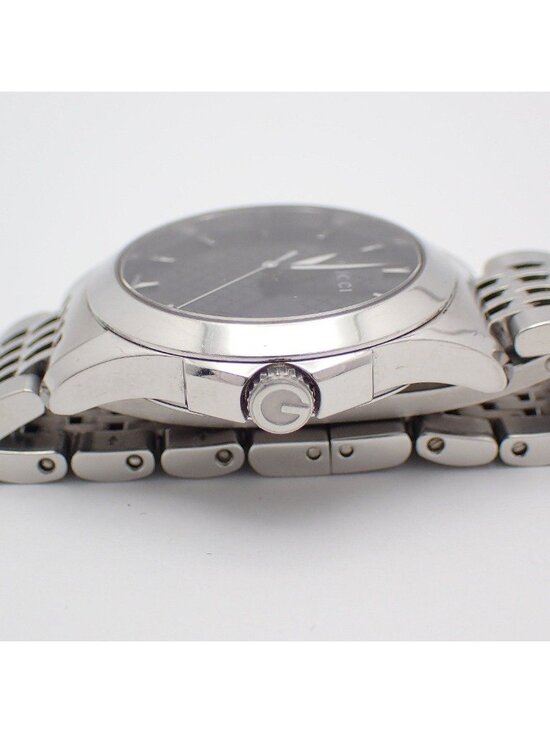 Gucci 126.5 Timeless Quartz Watch Black Dial SS Pawn